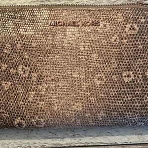 Michael Kors Metallic Clutch